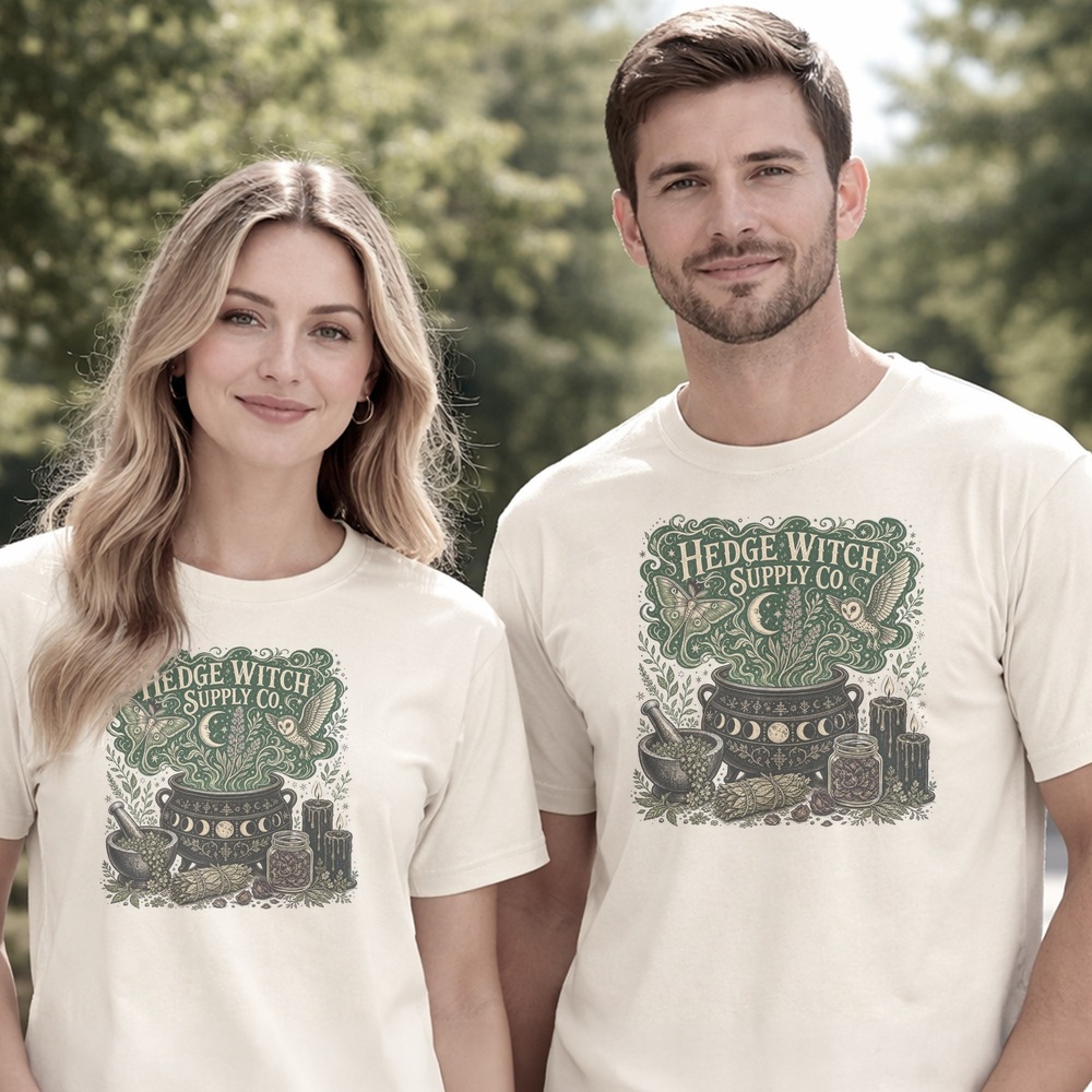 Hedge Witch Supply Co. Cauldron Brewing Under Moon Tee